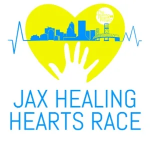 Flyer for Jax Healing Hearts Race 5K & 1M