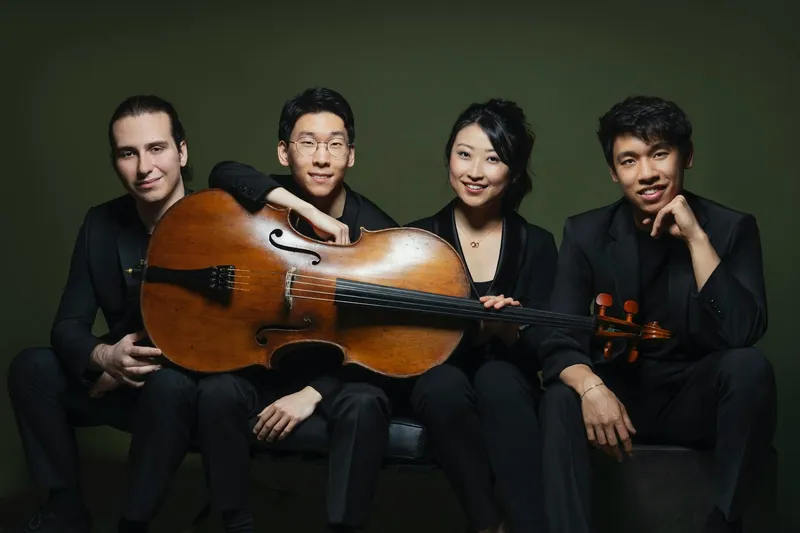 Flyer for Beaches Fine Arts Series presents Galvin Cello Quartet