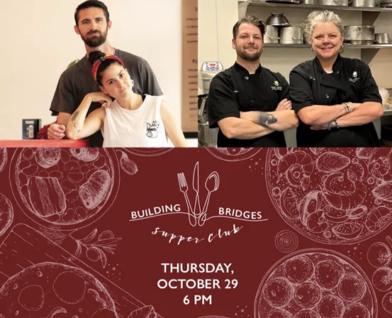 Flyer for Building Bridges Supper Club