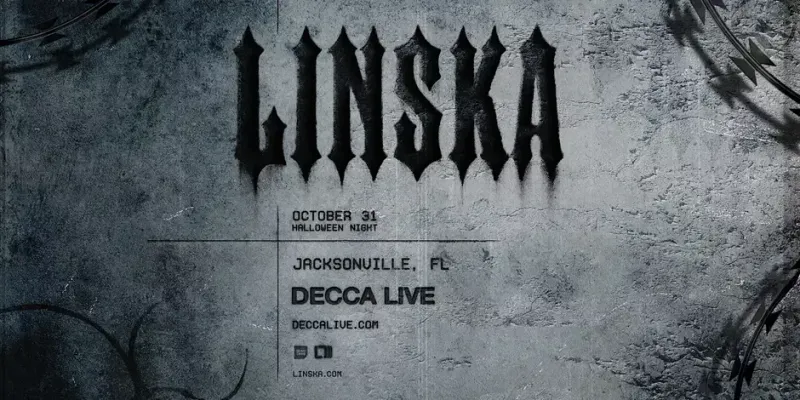Flyer for Linska at Decca Live