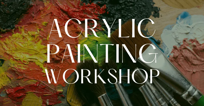 Flyer for Acrylic Painting Workshop with Beth Haizlip
