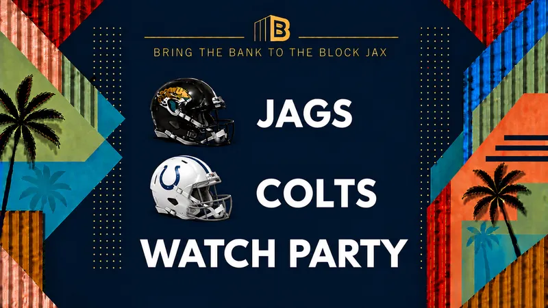 Flyer for JAGS vs COLTS Watch Party: TIME TBA
