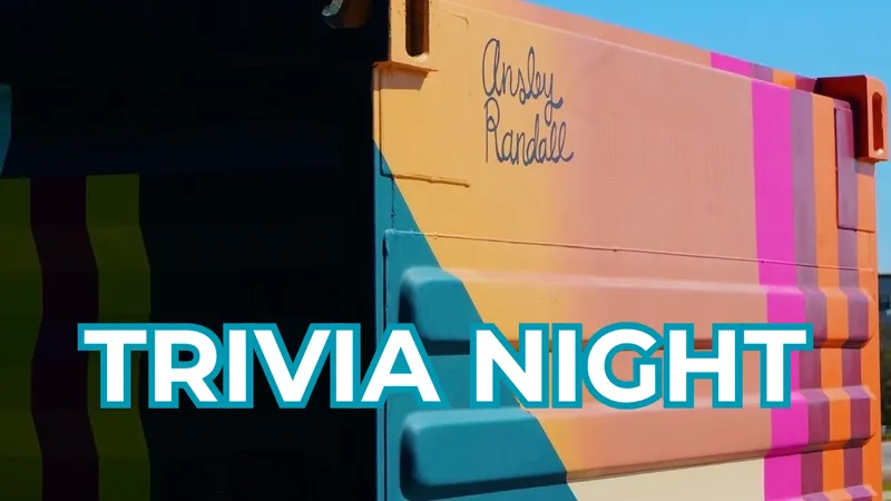 Flyer for Trivia Night with Stringer on the Mic
