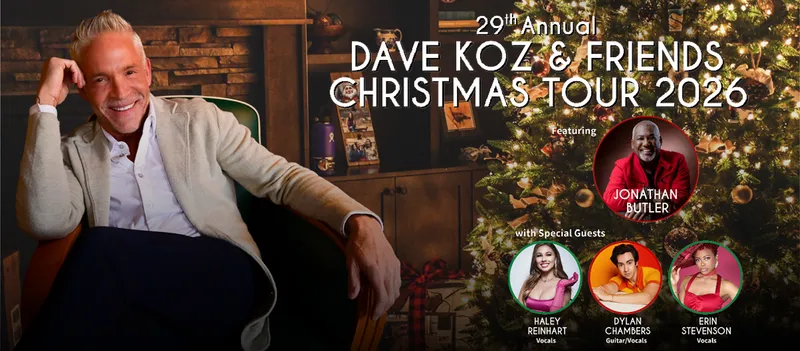 Flyer for Dave Koz & Friends Christmas Tour 2026
