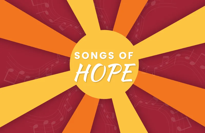 Flyer for Songs of Hope Concert