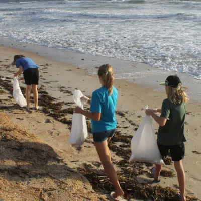 Flyer for GTM Monthly Beach Cleanup