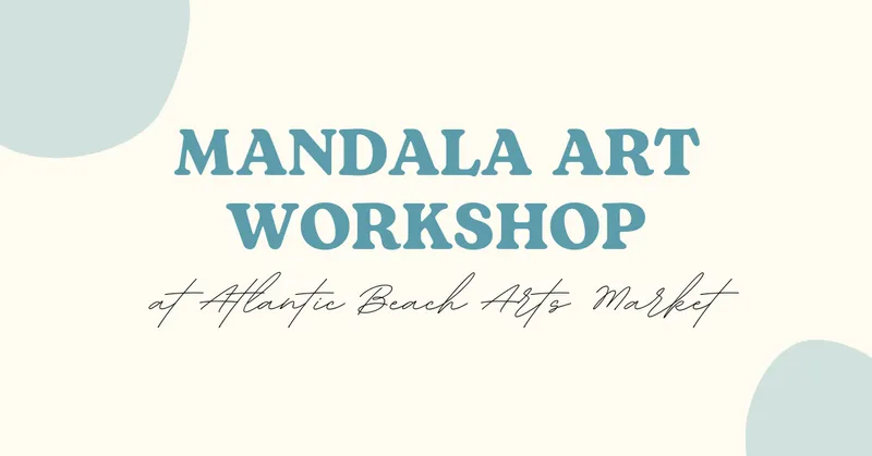 Flyer for Dot Mandala Art Workshop