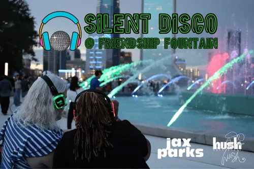 Flyer for Silent Disco at The Fountain