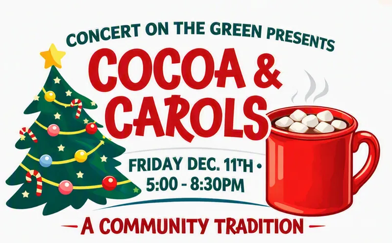 Flyer for Cocoa & Carols
