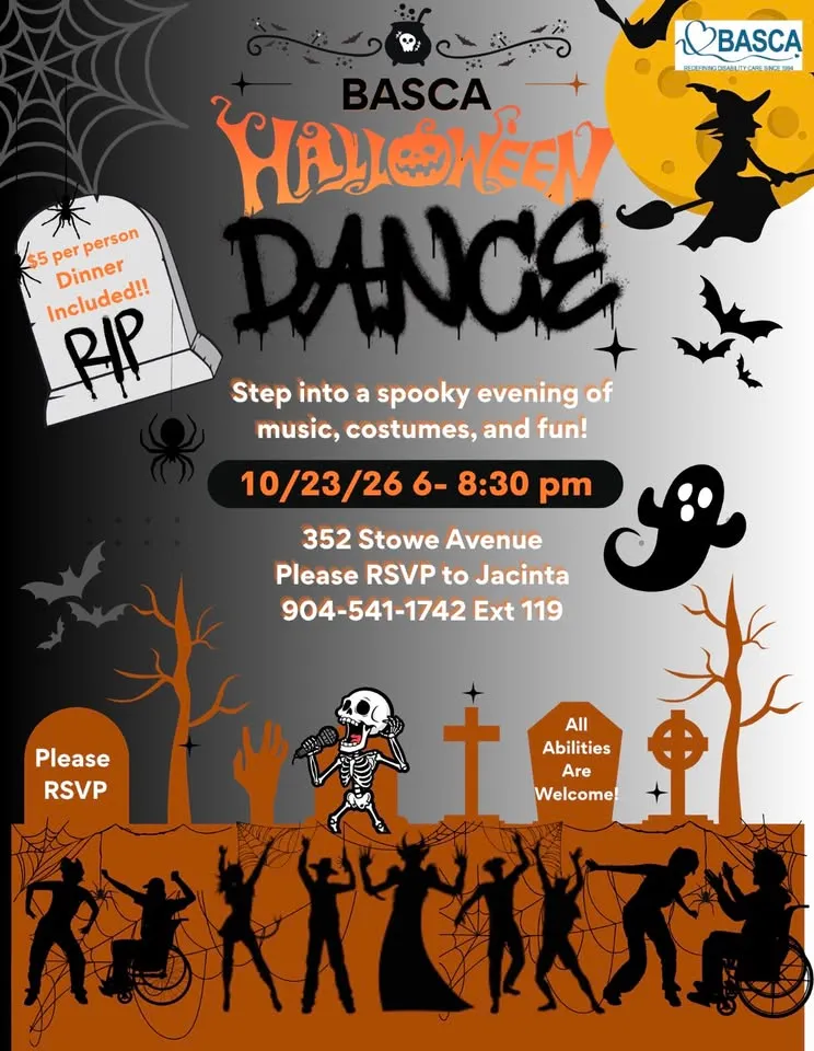Flyer for Halloween Community Dance