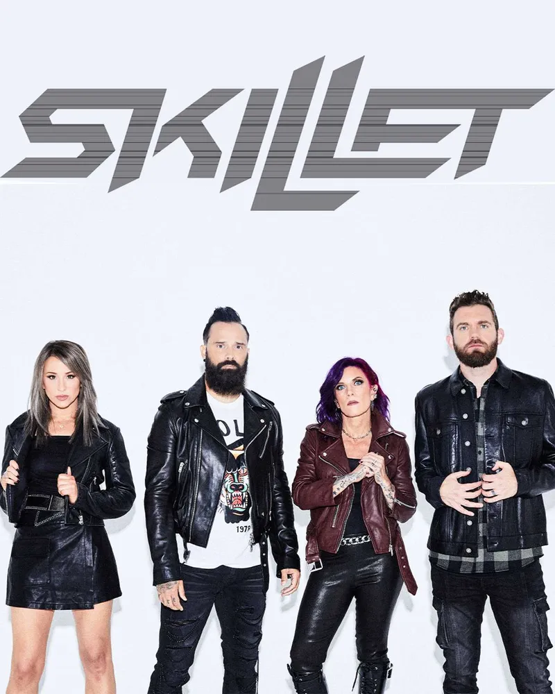 Flyer for SKILLET with THE RED JUMPSUIT APPARATUS