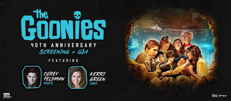Flyer for The Goonies 40th Anniversary Screening