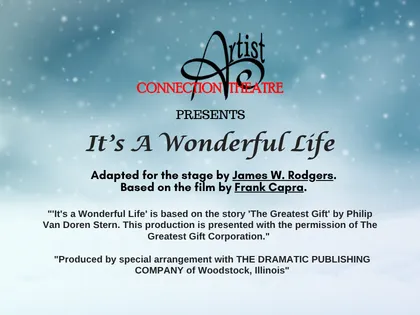 Flyer for It's A Wonderful Life