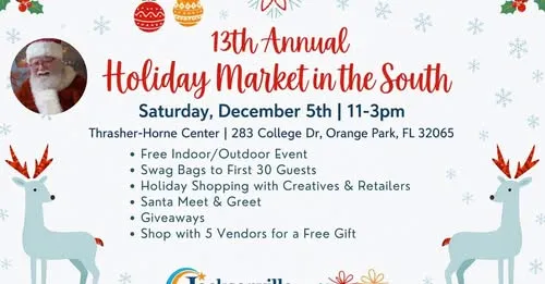 Flyer for 13th Annual Holiday Market in the South