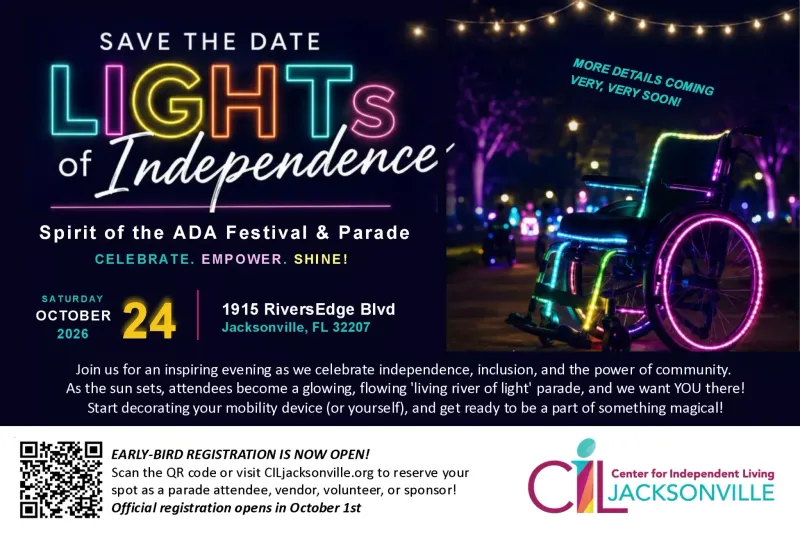 Flyer for Lights of Independence: Spirit of the ADA