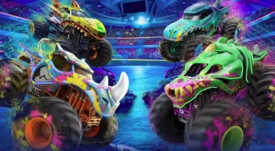 Flyer for Hot Wheels Monster Trucks Live Color Bash