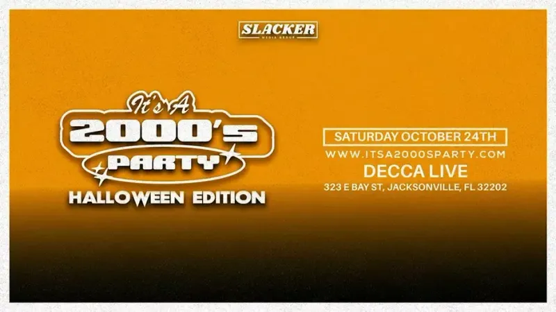 Flyer for It's A 2000s (Halloween) Party at Decca Live