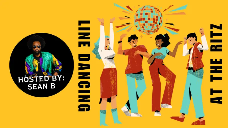 Flyer for Line Dancing at The Ritz