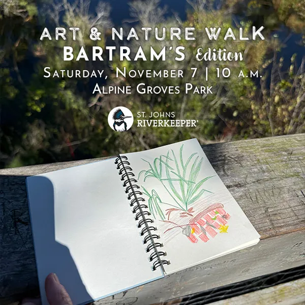 Flyer for Art and Nature Walk: Bartram’s Edition