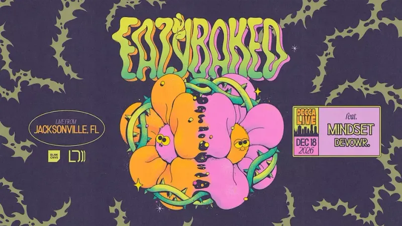 Flyer for Easybaked at Decca Live