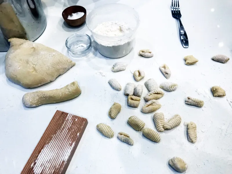Flyer for Shrimp Gnocchi from Scratch