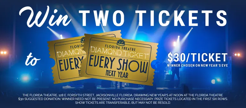 Flyer for Florida Theatre Diamond Ticket Drawing