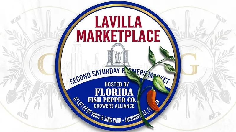 Flyer for Second Saturday LaVilla Marketplace