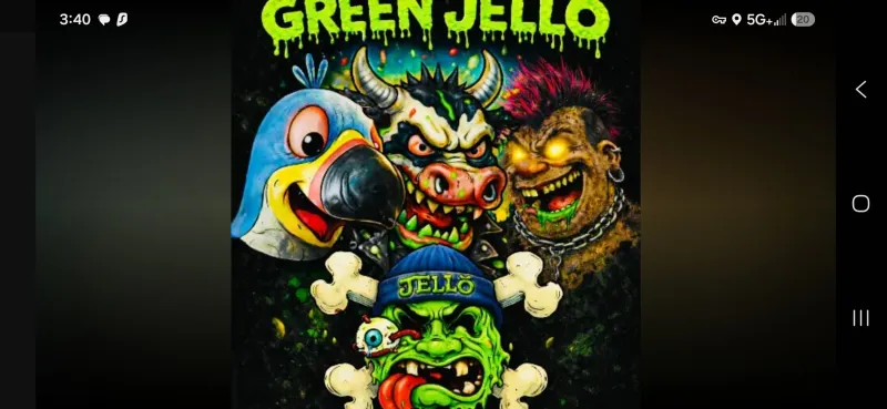 Flyer for Green Jello (Live Band)