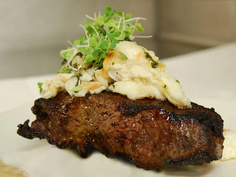 Flyer for Surf and Turf Date Night