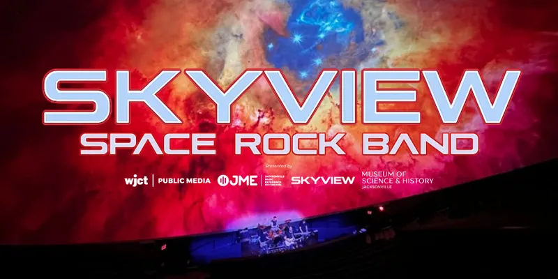 Flyer for Skyview Space Rock Band Experience