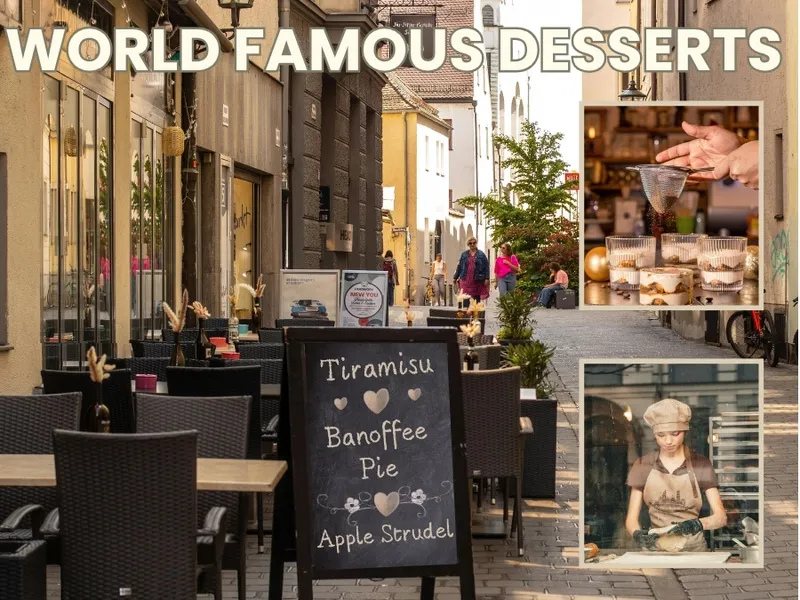 Flyer for Famous Desserts from Around the World