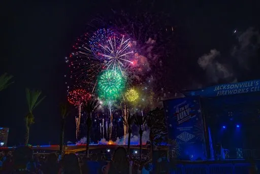 Flyer for Jacksonville’s 4th of July Fireworks Celebration