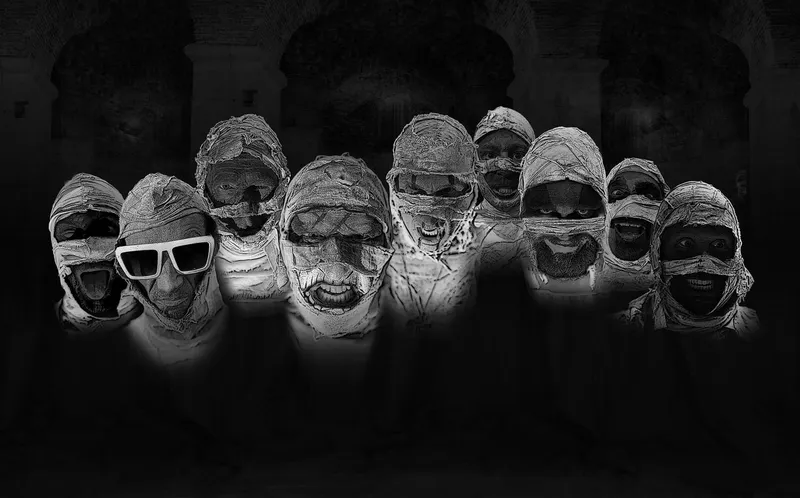 Flyer for Here Come The Mummies