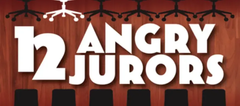 Flyer for 12 Angry Jurors