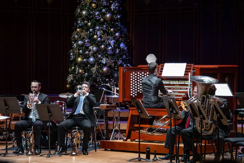 Flyer for Holiday Brass, Organ & Percussion