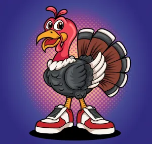 Flyer for Thankful Turkey Half Marathon & 5K