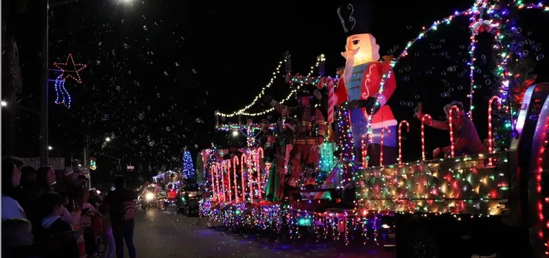Flyer for Christmas on Walnut Street Festival and Parade