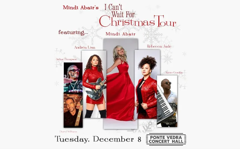 Flyer for Mindi Abair's I Can't Wait For Christmas