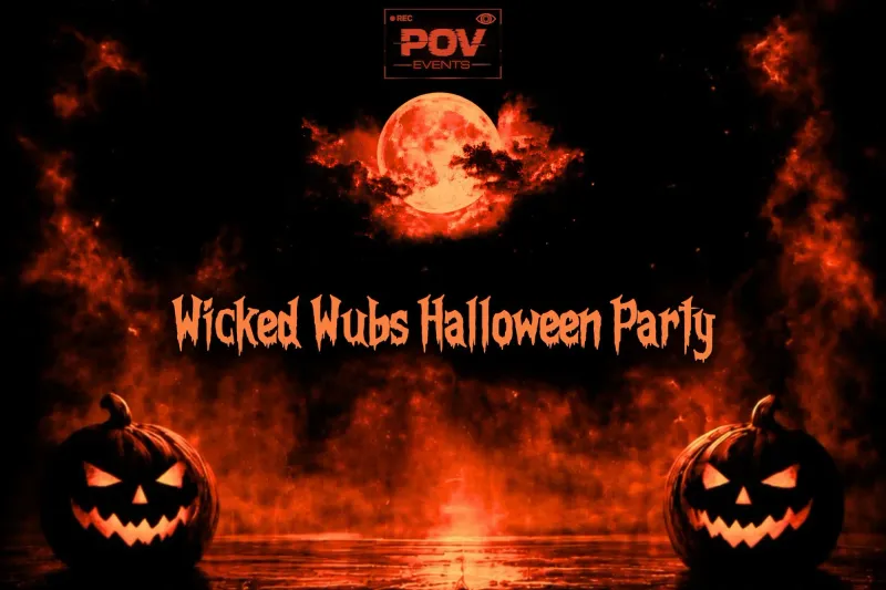 Flyer for Wicked Wubs Halloween Party - 18+
