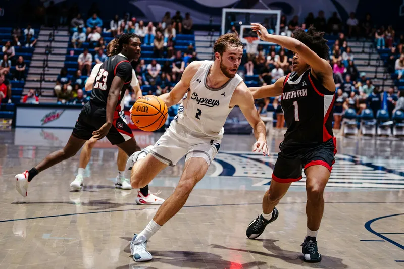 Flyer for UNF Homecoming Men's Basketball Game