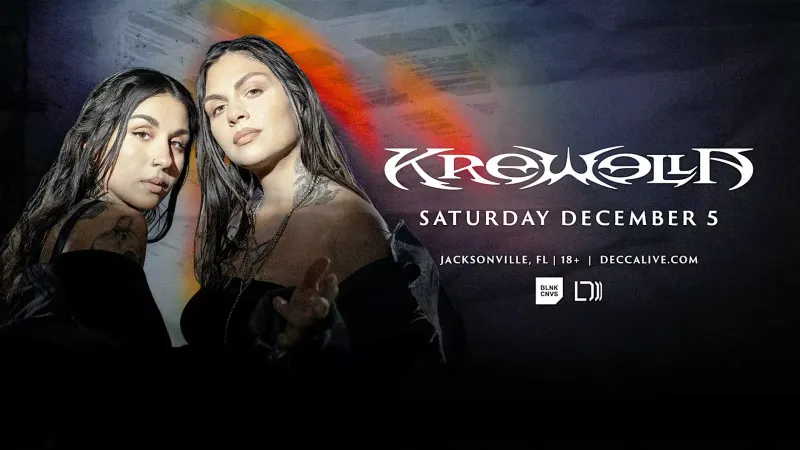 Flyer for Krewella at Decca Live