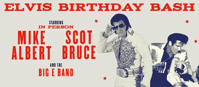 Flyer for Elvis Birthday Bash