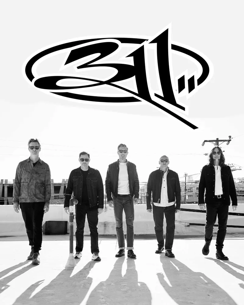 Flyer for 311 with guests Sitting on Saturn