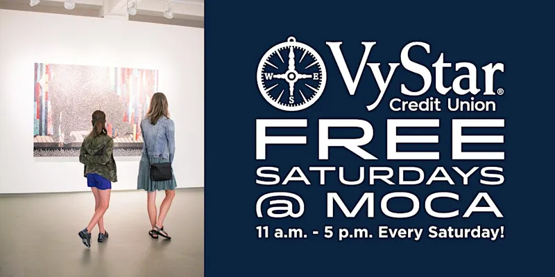 Flyer for Free Saturdays at MOCA