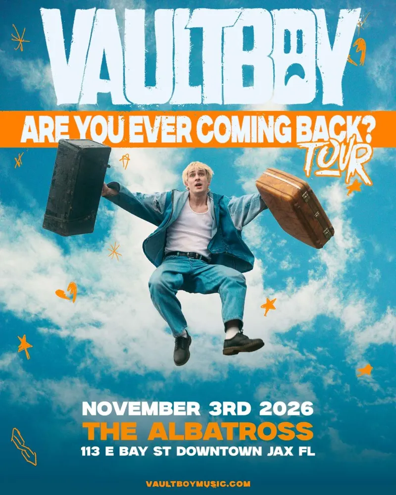 Flyer for vaultboy – ARE YOU EVER COMING BACK? TOUR