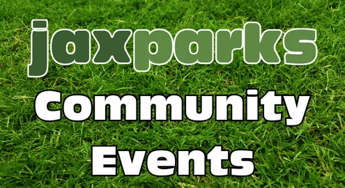 Flyer for First Fridays at Riverfront Plaza with Jax Parks