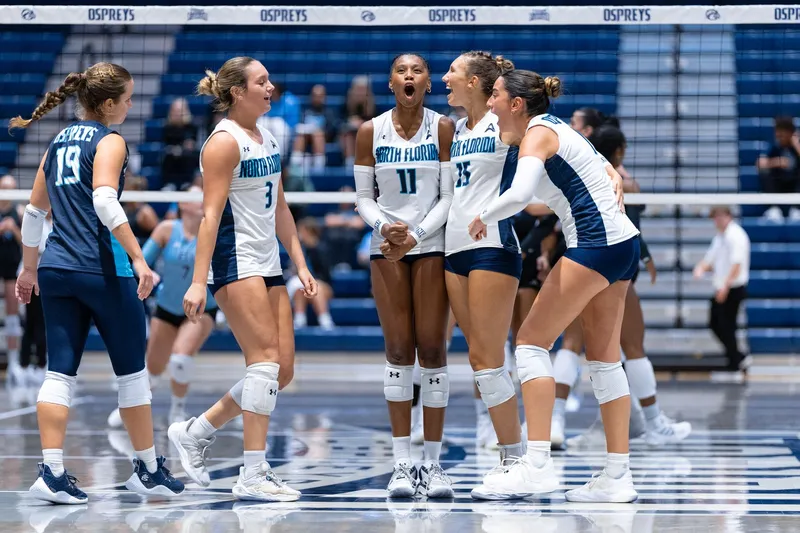 Flyer for UNF Volleyball vs Jacksonville - River City Rumble