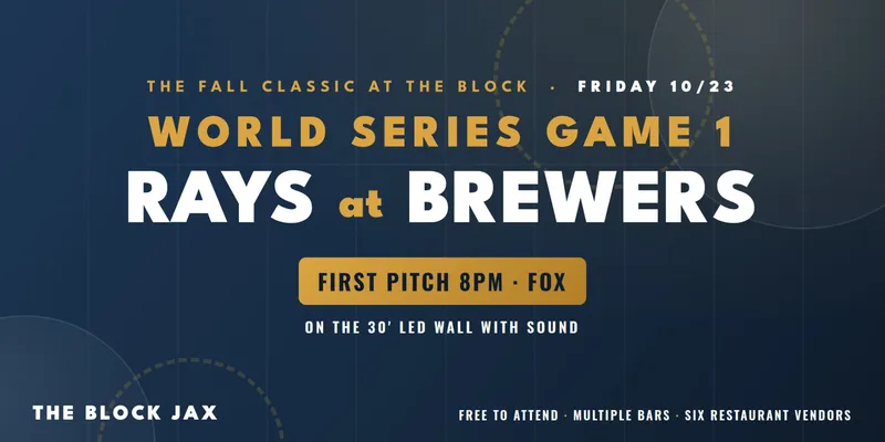 Flyer for World Series Game 1: Rays at Brewers