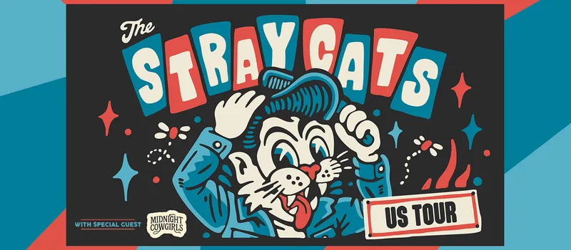 Flyer for The Stray Cats