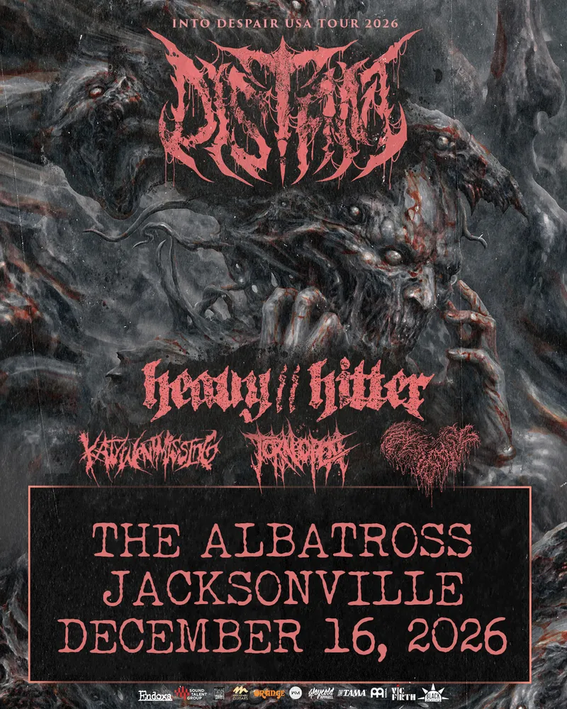 Flyer for DISTANT, HEAVY // HITTER, KATYWENTMISSING, TORN OPEN, SQUELCHING